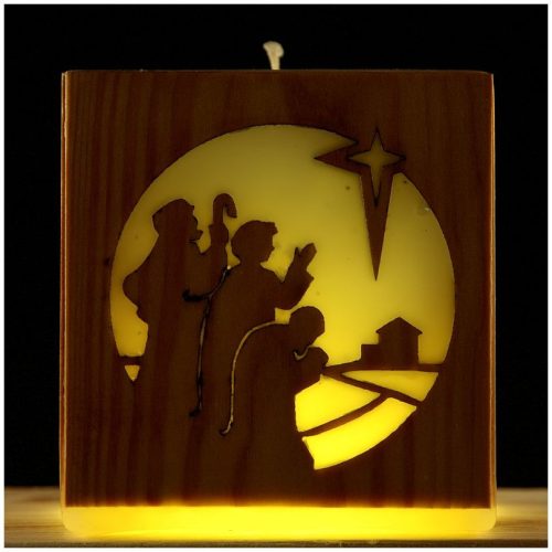 Betlehem gyertya körablakos