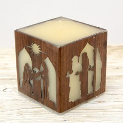 Betlehem gyertya íves fekete dió