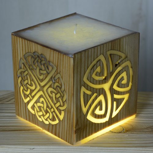 Kelta csomó gyertya mandulafa