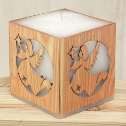 Karácsonyi angyal csillaggal gyertya