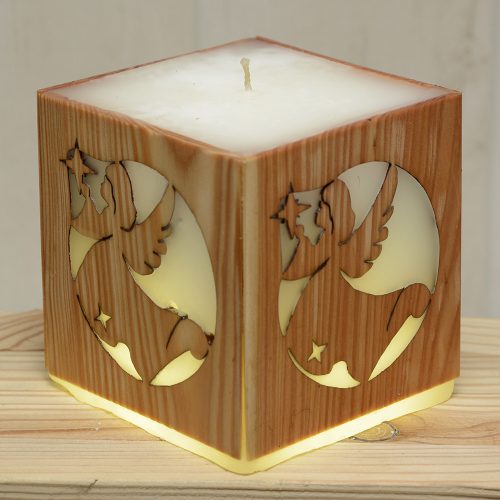 Karácsonyi angyal csillaggal gyertya