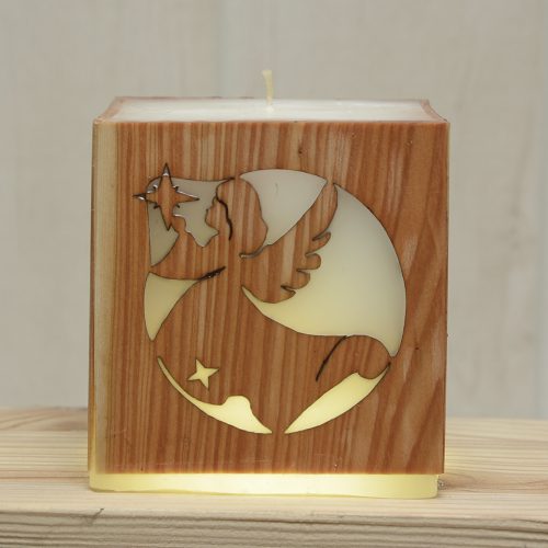 Karácsonyi angyal csillaggal gyertya