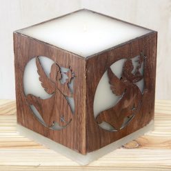 Karácsonyi angyal csillaggal gyertya diófa