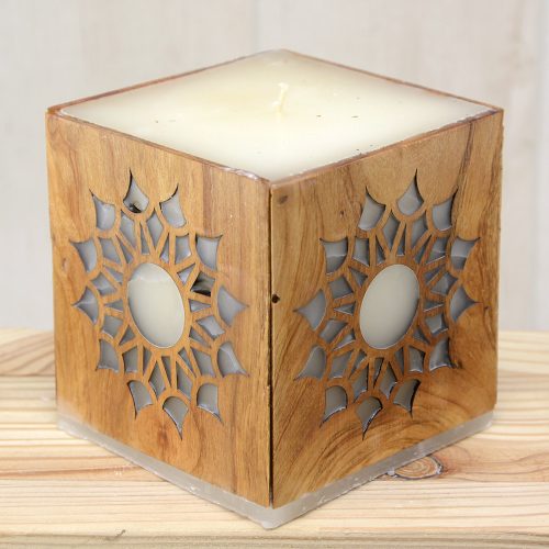 Mandala gyertya cseresznyefa