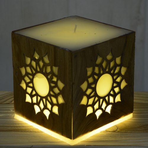 Mandala gyertya cseresznyefa