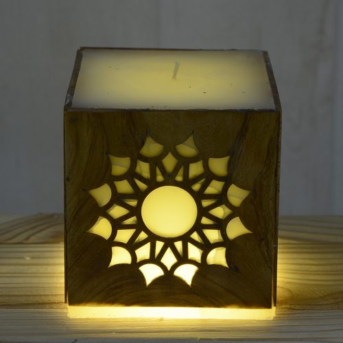 Mandala gyertya cseresznyefa