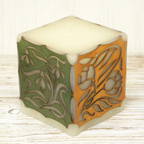 Szecesszió és színek gyertya