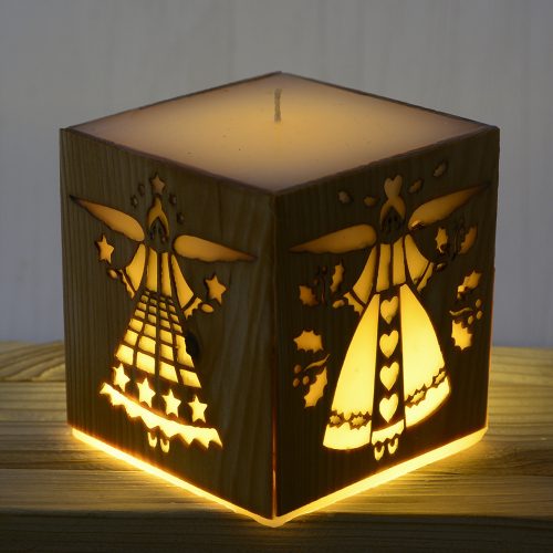 Karácsonyi Angyalok Gyertya natúr