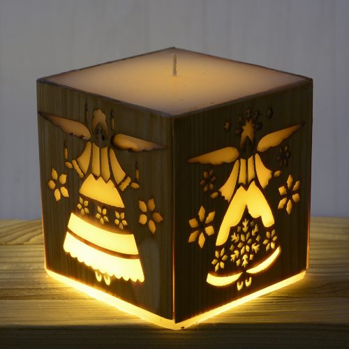 Karácsonyi Angyalok Gyertya natúr