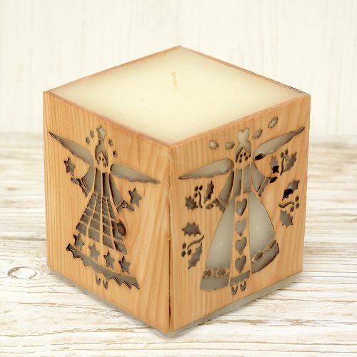 Karácsonyi Angyalok Gyertya natúr