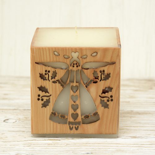 Karácsonyi Angyalok Gyertya natúr