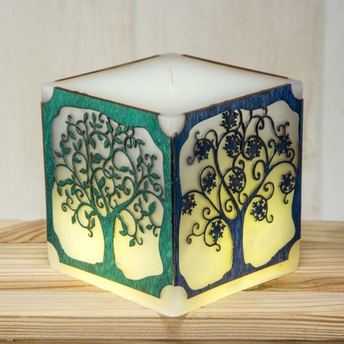 Évszakgyertya színes