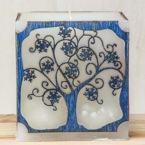 Évszakgyertya színes