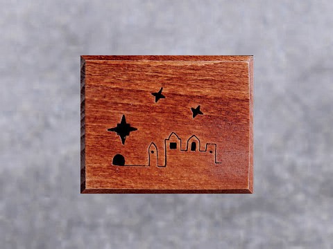 Csendes éj zenedoboz mahagóni