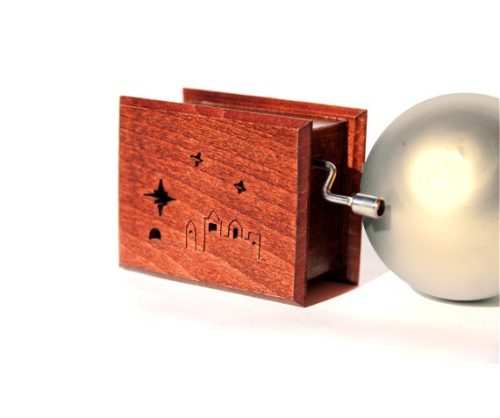 Csendes éj zenedoboz mahagóni