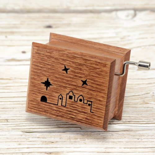 Csendes éj zenedoboz antik fenyő