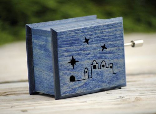 Csendes éj zenedoboz kék