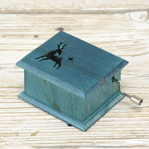 Jingle Bells music box turquoise