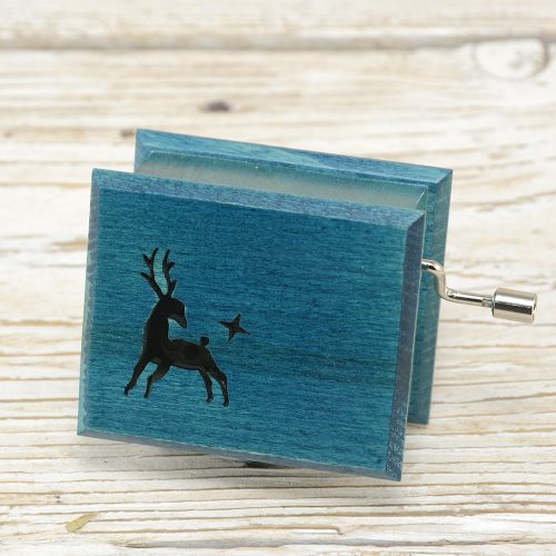Jingle Bells music box turquoise