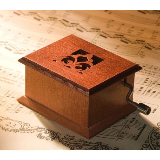 Gounod: Ave Maria music box mahogany