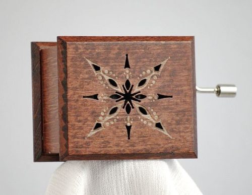 God Rest Ye Merry Gentlemen music box mahogany