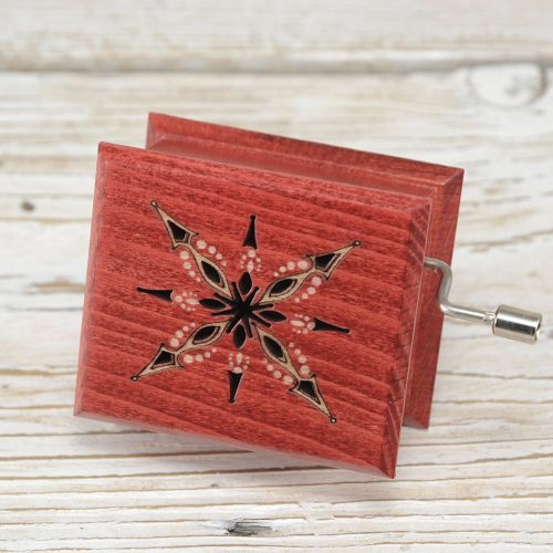 God Rest Ye Merry Gentlemen music box red