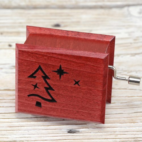 Ó, gyönyörűszép titokzatos éj zenedoboz piros