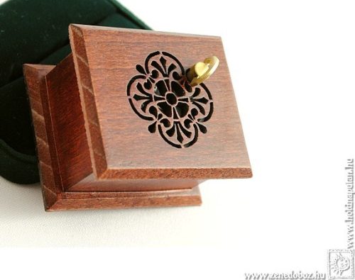 Vivaldi Spring wind-up music box mahogany
