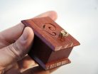 Vivaldi Spring wind-up music box mahogany