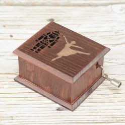 Diótörő balerina zenedoboz mahagóni