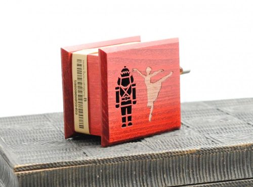 Nutcracker ballerina music box red