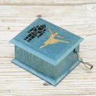 Nutcracker ballerina music box turquoise