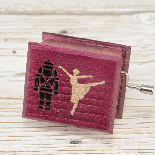 Diótörő balerina zenedoboz viola