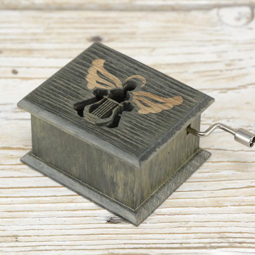 Mozart Lullaby music box olive green